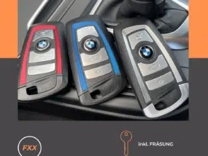 Ersatz-Schlüssel für BMW 3er F30 F31 F34 (rot, blau, silber)