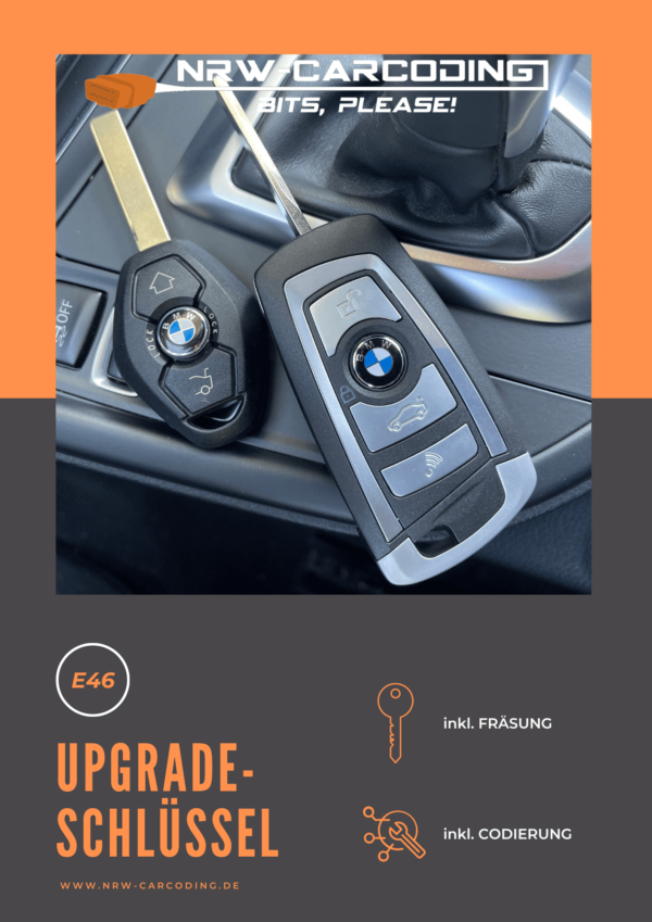 Upgrade-Schlüssel mit ausgefahrenem Bart für BMW 3er E46