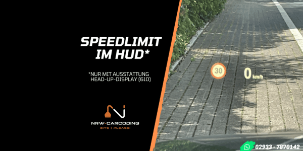 Speed-Limit-Info für BMW F-Serie auf dem Head-Up-Display (HUD)